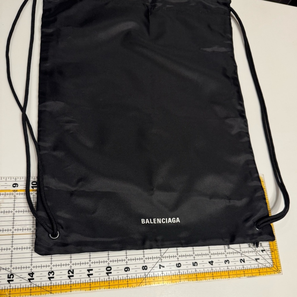 Balenciaga Black Nylon Drawstring Backpack - Picture 5 of 8